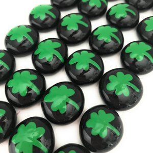 Shamrocks Irish Party Decor Favors Hand Painted